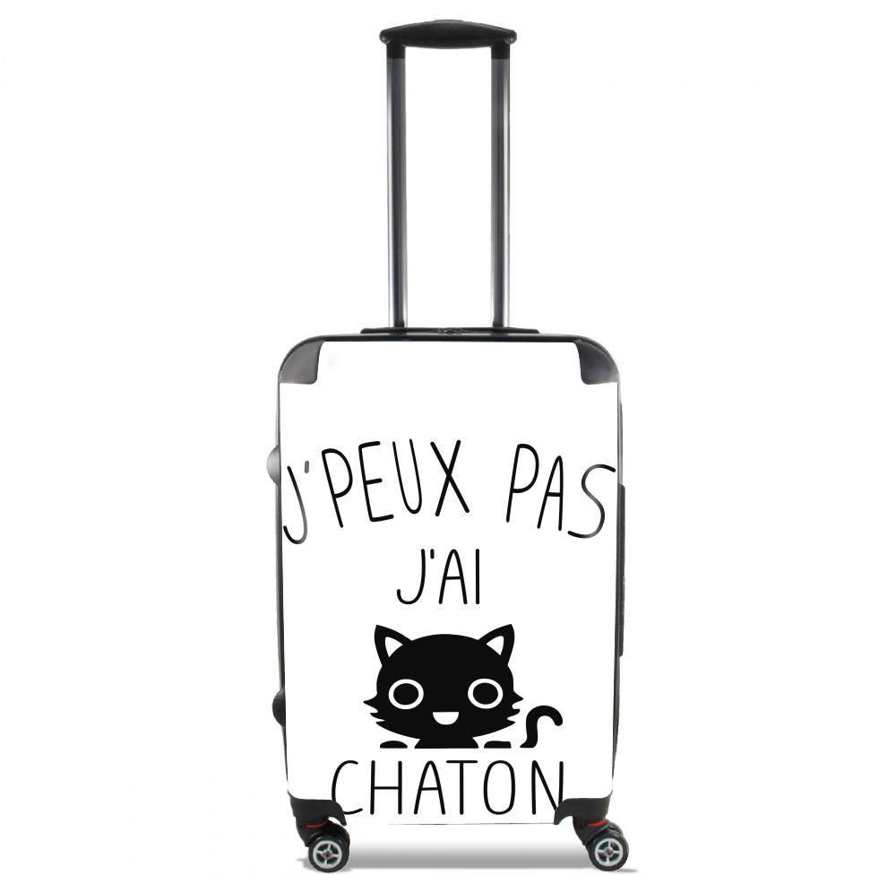 Valise trolley bagage L pour Je peux pas j'ai chaton