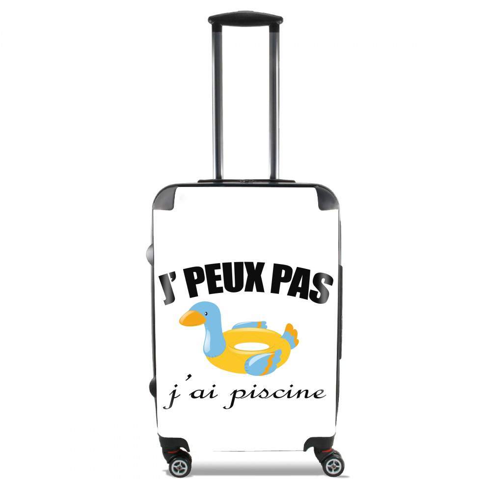 Valise trolley bagage L pour Je peux pas j'ai piscine avec petit canard