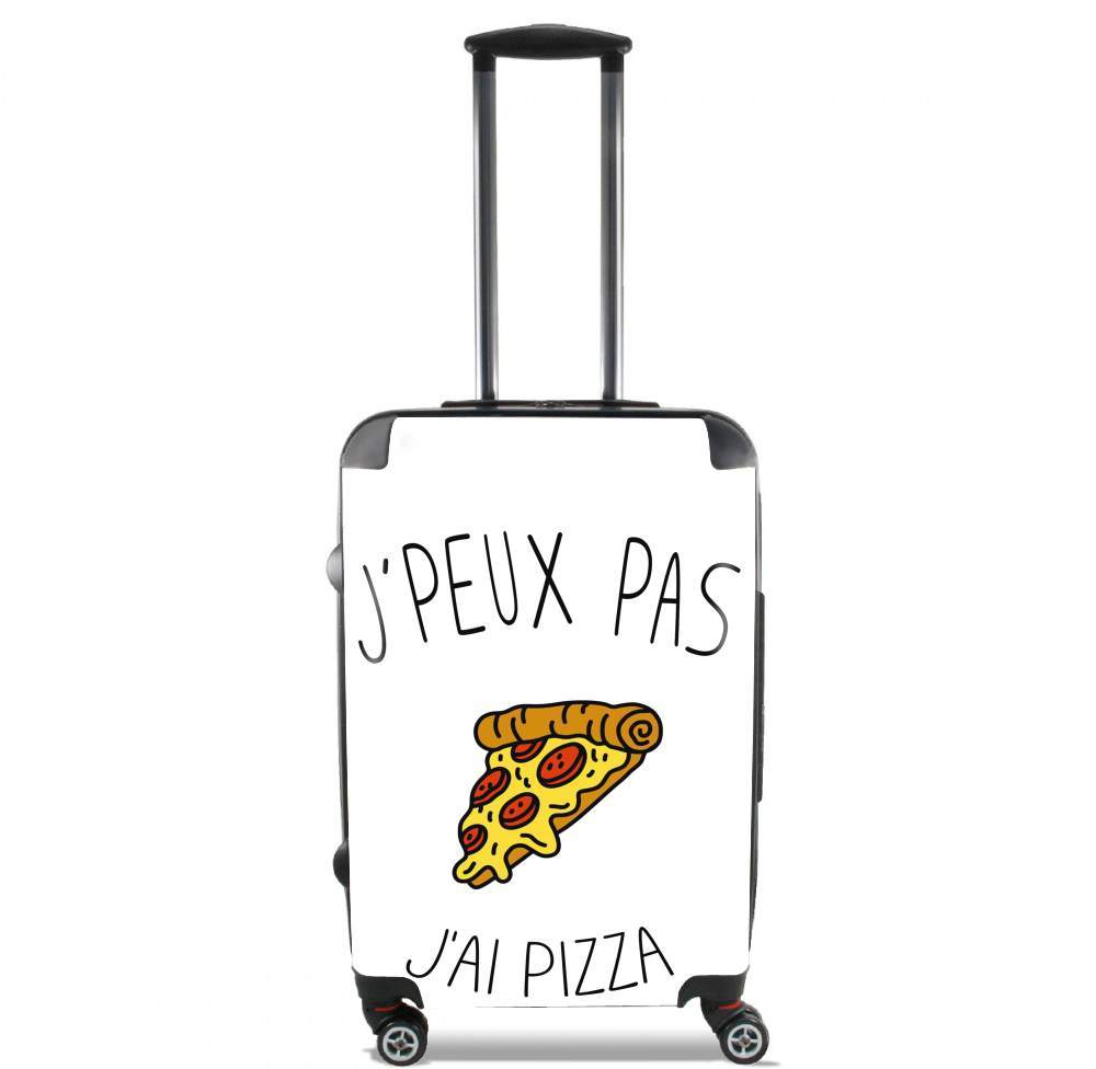 Valise trolley bagage L pour Je peux pas j'ai pizza