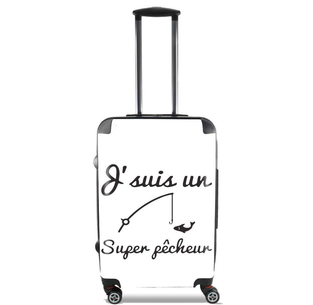 Valise trolley bagage L pour Je suis un super pecheur