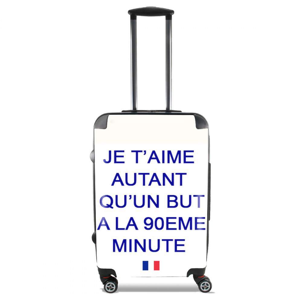 Valise trolley bagage L pour Je t'aime autant qu'un but à la 90e minutes