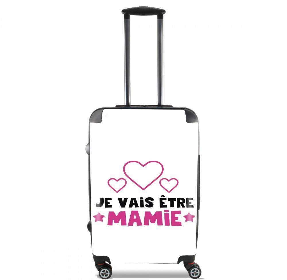 Valise trolley bagage L pour Je vais etre mamie - Cadeau annonce naissance grand mère