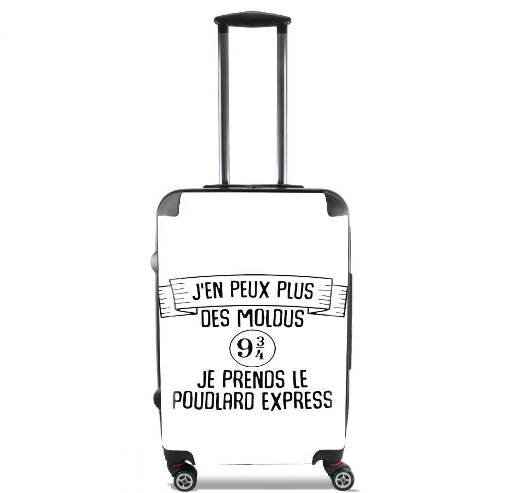 Valise trolley bagage L pour J'en peux plus des moldus je prends le poudlard express