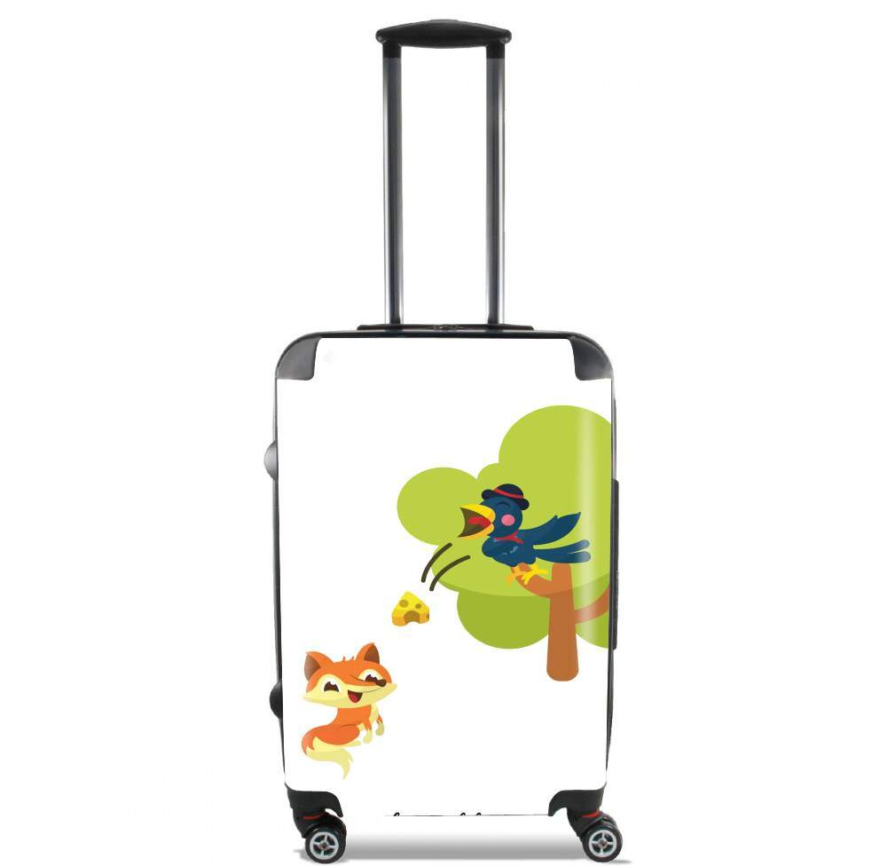 Valise trolley bagage L pour Le corbeau et le renard