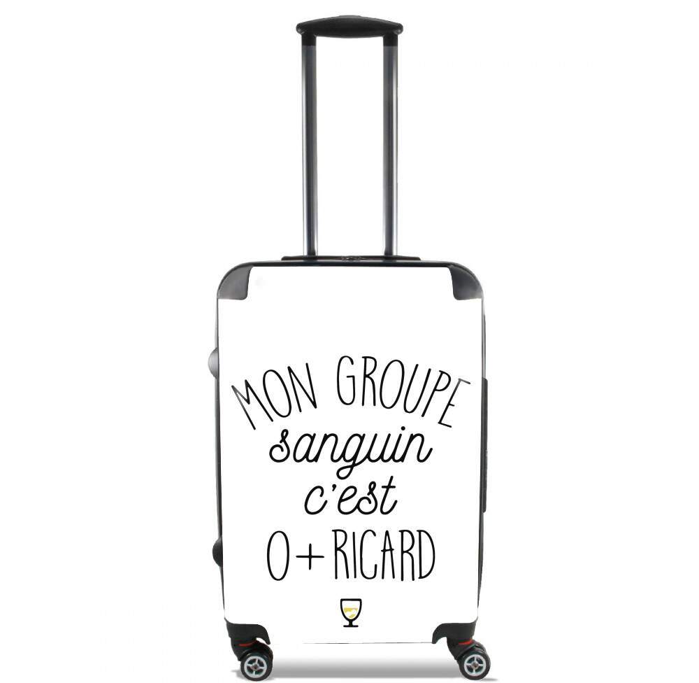 Valise trolley bagage L pour Mon groupe sanguin Ricard