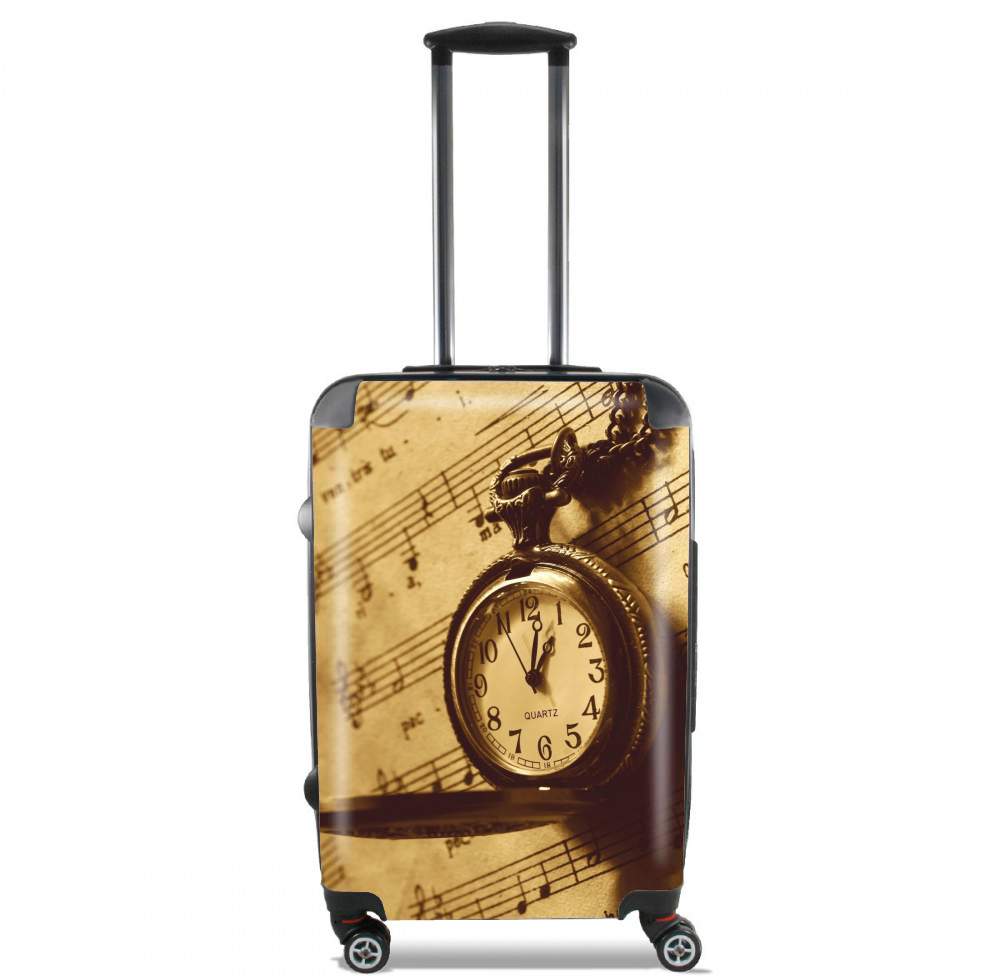 Valise trolley bagage L pour Montre a gousset ancienne sur partition de musique