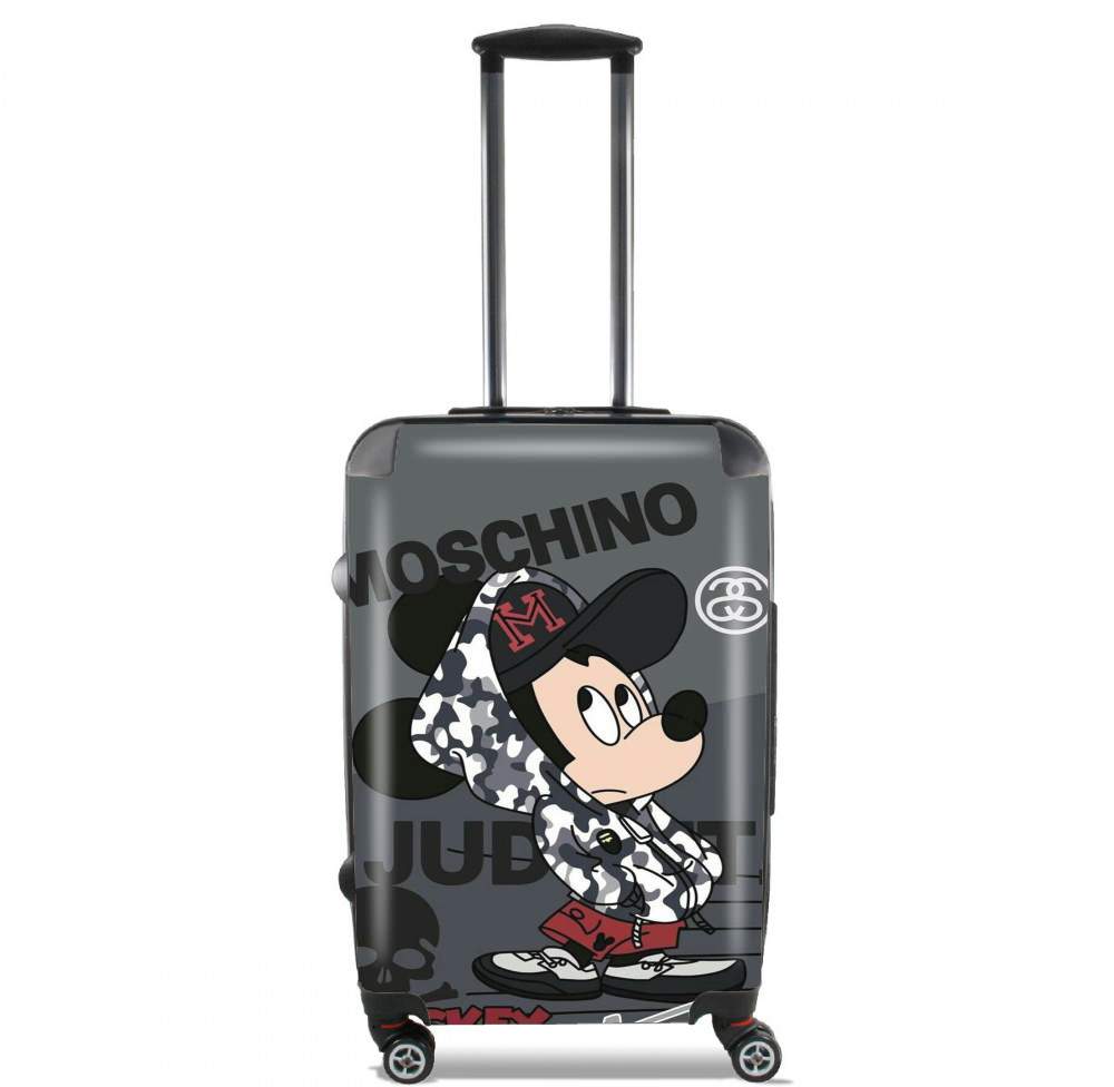 Valise trolley bagage L pour Mouse Moschino Gangster