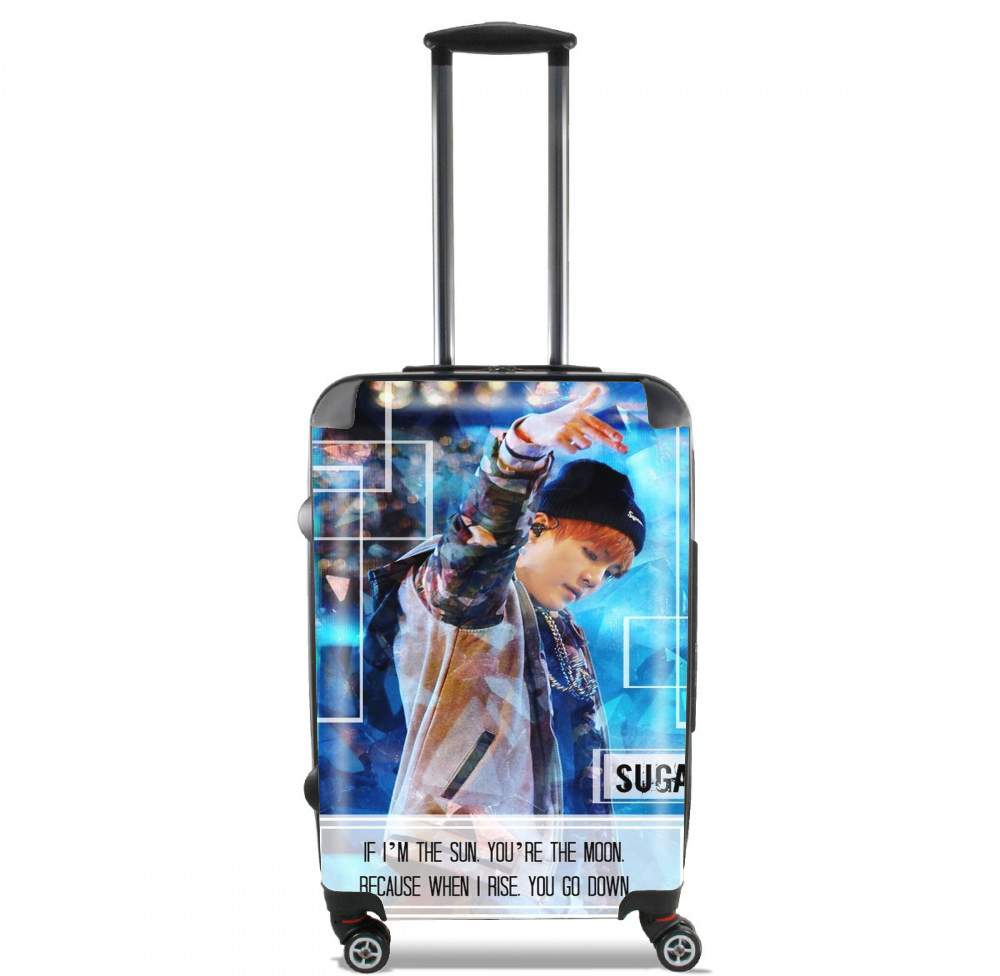 Valise trolley bagage L pour Suga BTS Kpop