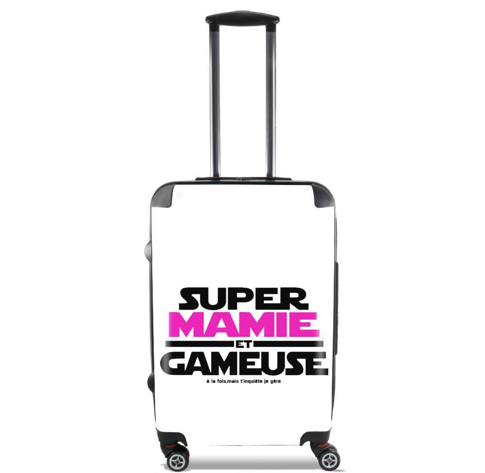 Valise trolley bagage L pour Super mamie et gameuse - Cadeau grand mère