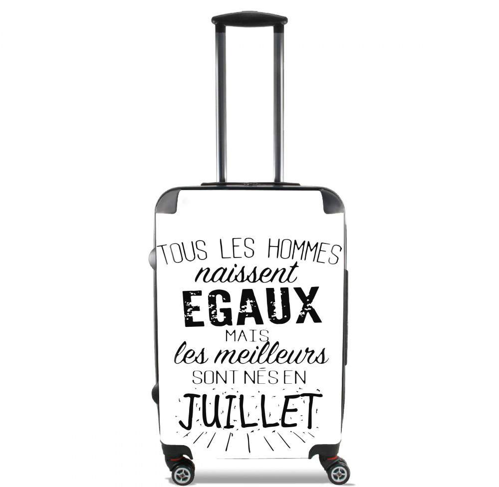 Valise trolley bagage L pour Tous les hommes naissent égaux mais les meilleurs sont nés en Juillet