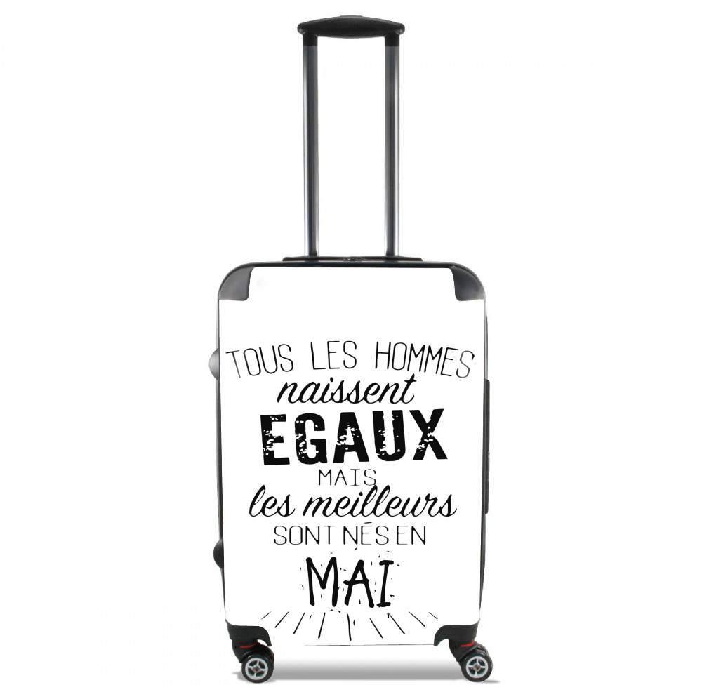 Valise trolley bagage L pour Tous les hommes naissent égaux mais les meilleurs sont nés en Mai