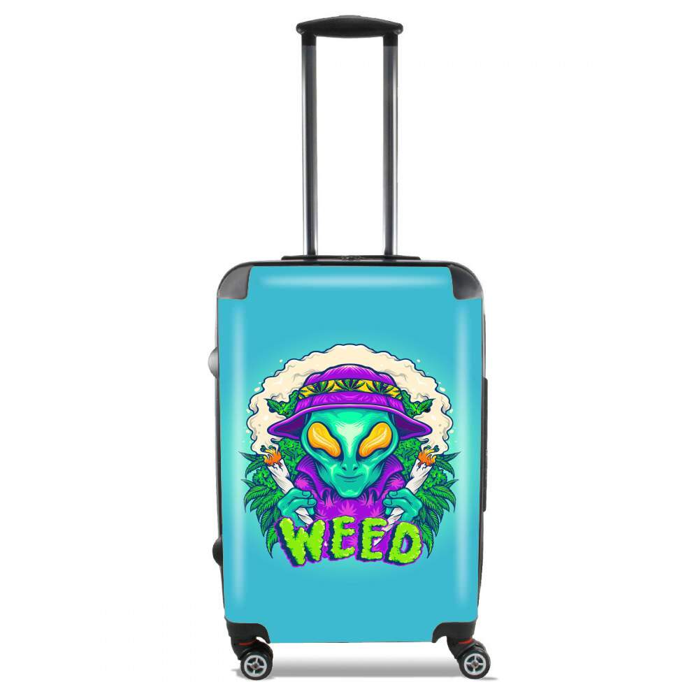 Valise trolley bagage XL pour Alien smoking cannabis cbd