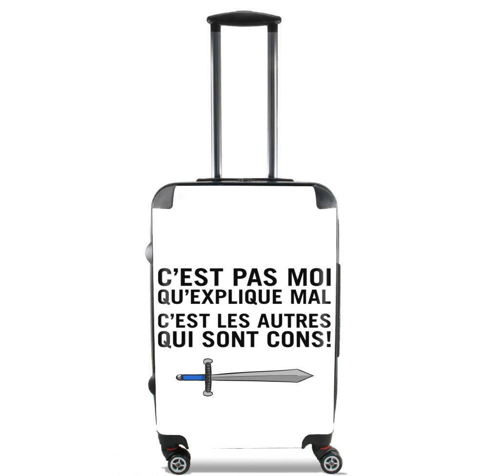 Valise trolley bagage XL pour C'est pas moi qui explique mal, c'est les autres qui sont cons