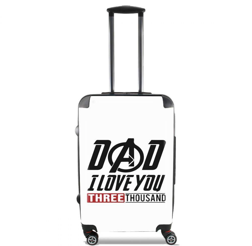 Valise trolley bagage XL pour Dad i love you three thousand Avengers Endgame