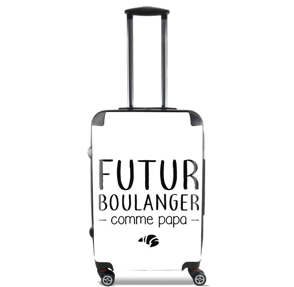 Valise trolley bagage XL pour Futur boulanger comme papa