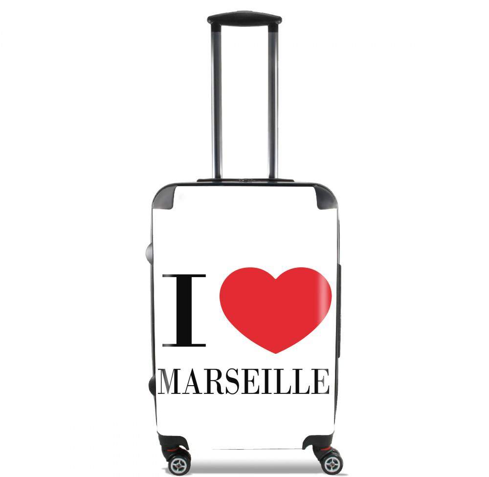 Valise trolley bagage XL pour I love Marseille