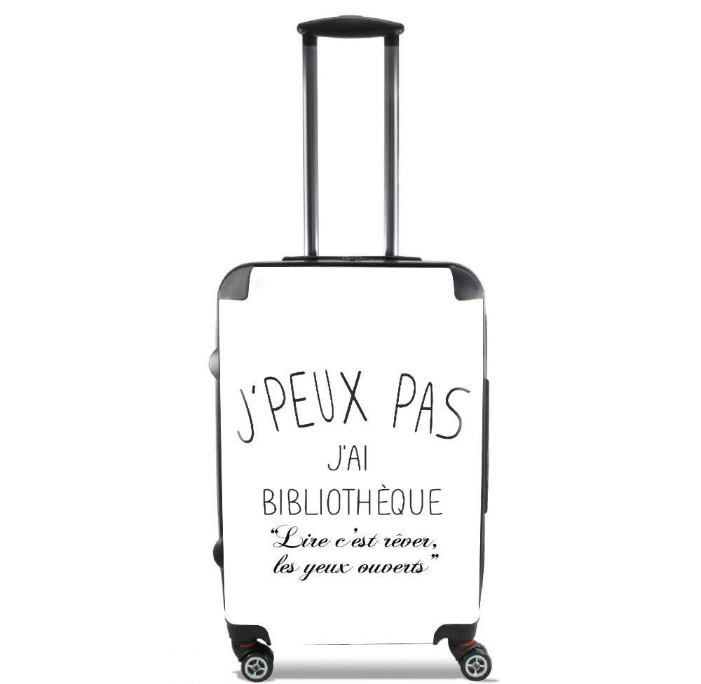 Valise trolley bagage XL pour Je peux pas j'ai bibliothèque - Lire c'est rêver les yeux ouverts