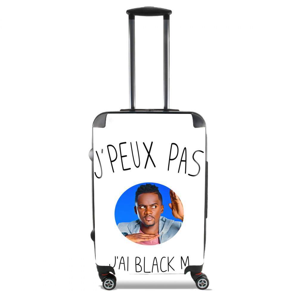 Valise trolley bagage XL pour Je peux pas j'ai Black M