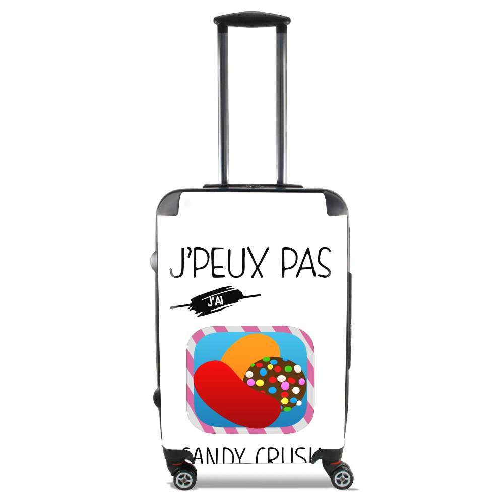 Valise trolley bagage XL pour Je peux pas j'ai candy crush