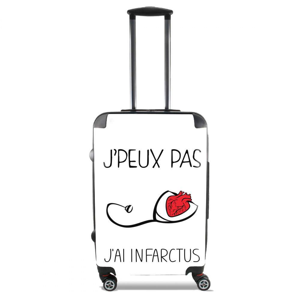 Valise trolley bagage XL pour Je peux pas j'ai infarctus Maladie du coeur