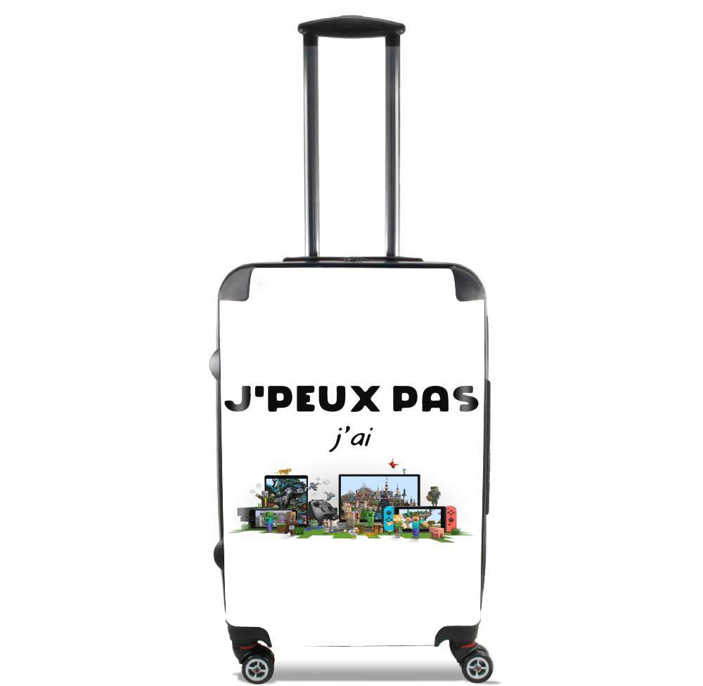 Valise trolley bagage XL pour Je peux pas jai minecraft