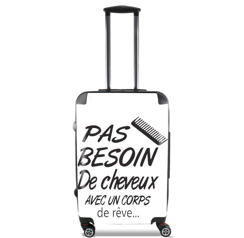 Valise trolley bagage XL pour Pas besoin de cheveux avec ce corps de rêve