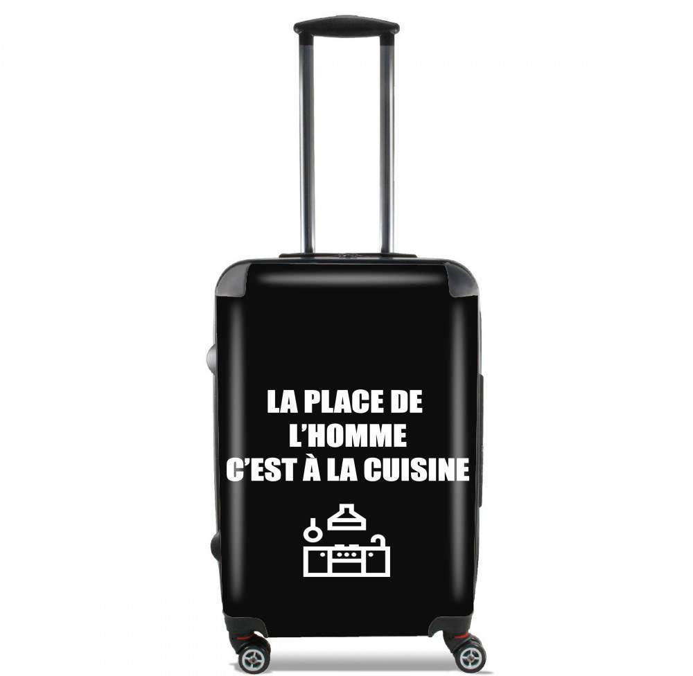 Valise trolley bagage XL pour La place de l'homme c'est à la cuisine