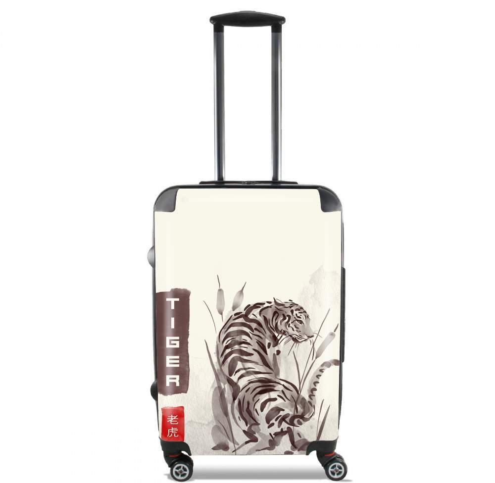 Valise trolley bagage XL pour Tiger Japan Watercolor Art