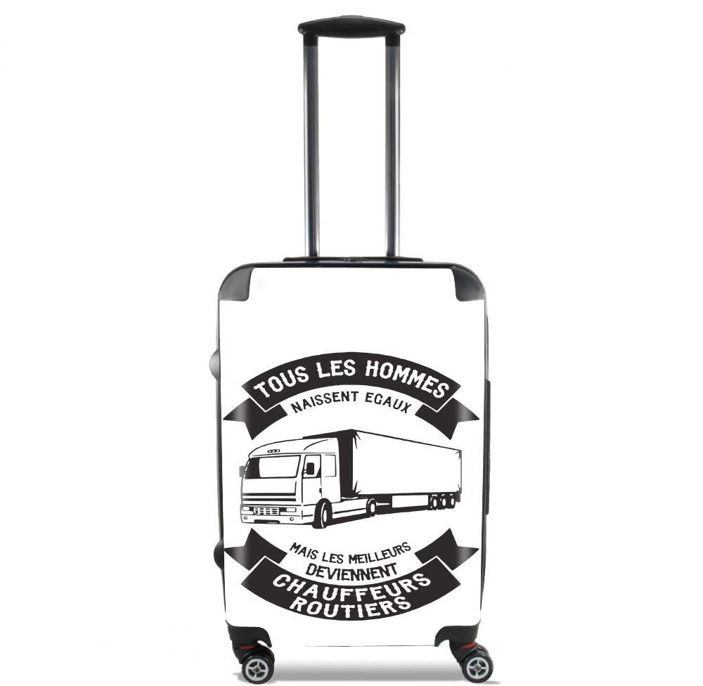 Valise trolley bagage XL pour Tous les hommes naissent egaux mais les meilleurs deviennent chauffeurs routiers